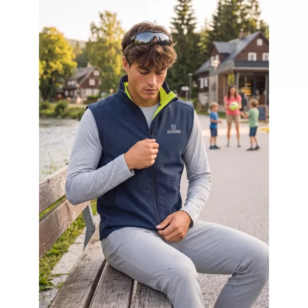  Moški softshell telovnik ALTISPORT ALM006517 MORNARSKO MODRA 
