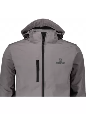 Moška softshell jakna ALTISPORT ALM006522 JEKLENO SIVA
