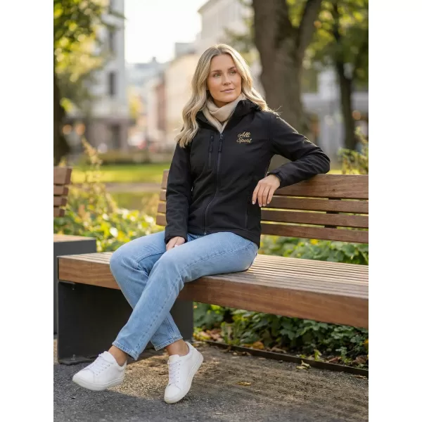  Ženska softshell jakna ALTISPORT ALW056521 ČRNA 