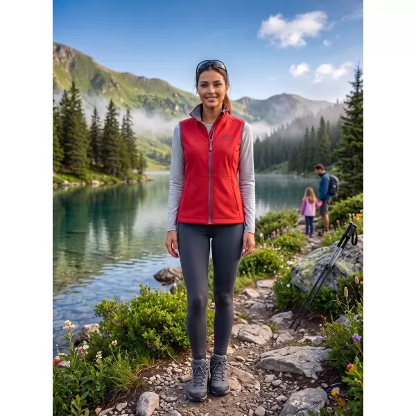  Ženski softshell telovnik ALTISPORT ALW056516 RDEČA 