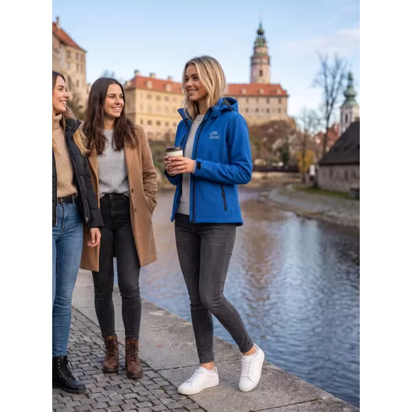  Ženska softshell jakna ALTISPORT ALW056521 KRALJEVSKO MODRA 