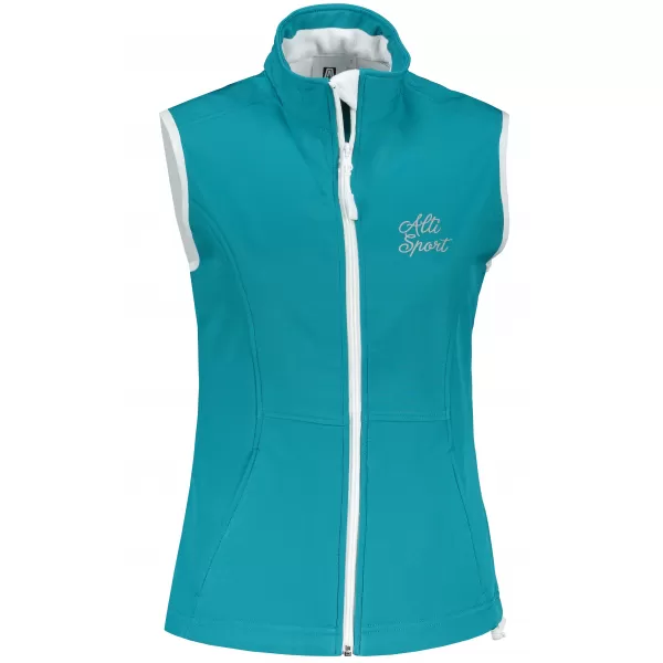  Ženski softshell telovnik ALTISPORT ALW056516 TEMNO TURKIZNA 