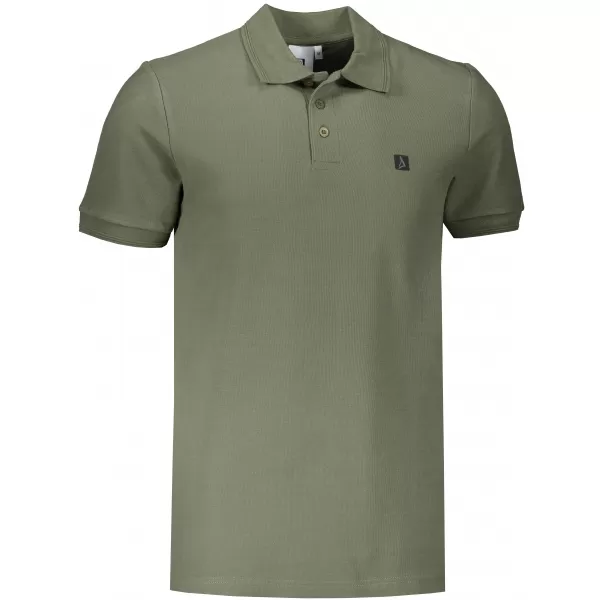  Pánské triko s límečkem ALTISPORT CARRYOVER ALM065203 KHAKI 