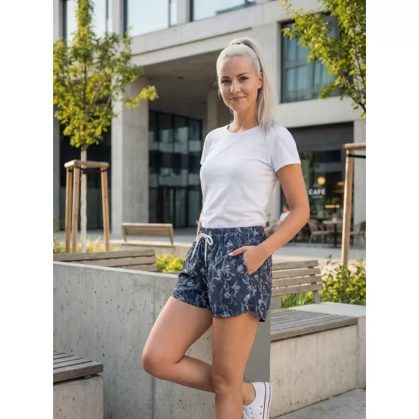  Ženske kratke hlače ALTISPORT BARBA LPAT512 TEMNO MODRA 