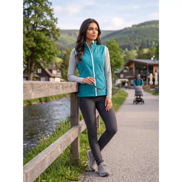  Ženski softshell telovnik ALTISPORT ALW056516 TEMNO TURKIZNA 