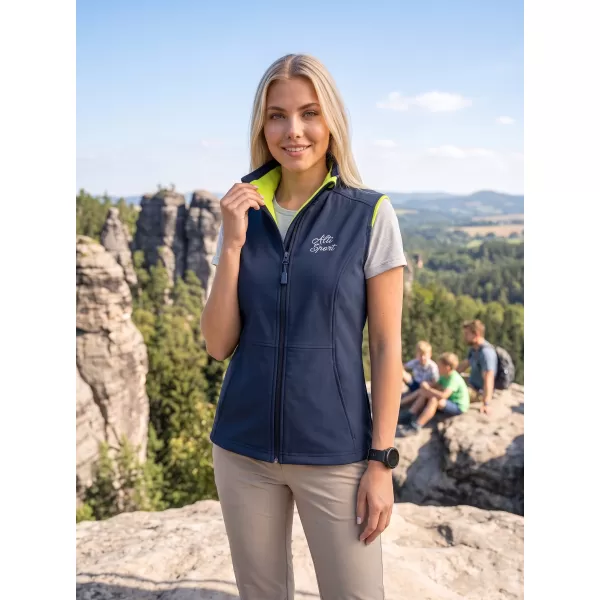  Ženski softshell telovnik ALTISPORT ALW056516 MORNARSKO MODRA 