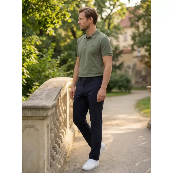 Pánské triko s límečkem ALTISPORT CARRYOVER ALM065203 KHAKI 