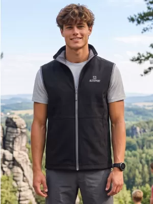 Moški softshell telovnik ALTISPORT ALM006517 ČRNA