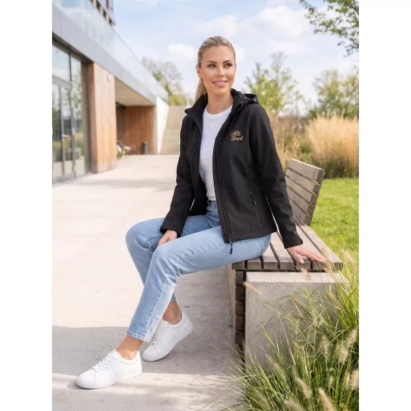  Ženska softshell jakna ALTISPORT ALW056521 ČRNA 