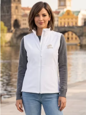 Ženski softshell telovnik ALTISPORT ALW056516 BELA
