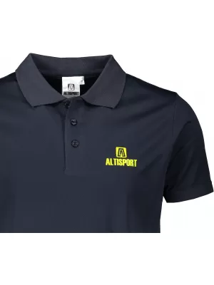 Moška funkcionalna majica z ovratnikom ALTISPORT ALM006217 MORNARSKO MODRA
