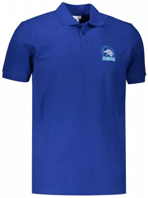 Moška majica s kratkimi rokavi z ovratnikom ALTISPORT ALM071203 KRALJEVSKO MODRA