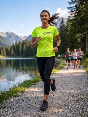 Dámské funkční triko ALTISPORT CARRYOVER ALW001140 NEON YELLOW