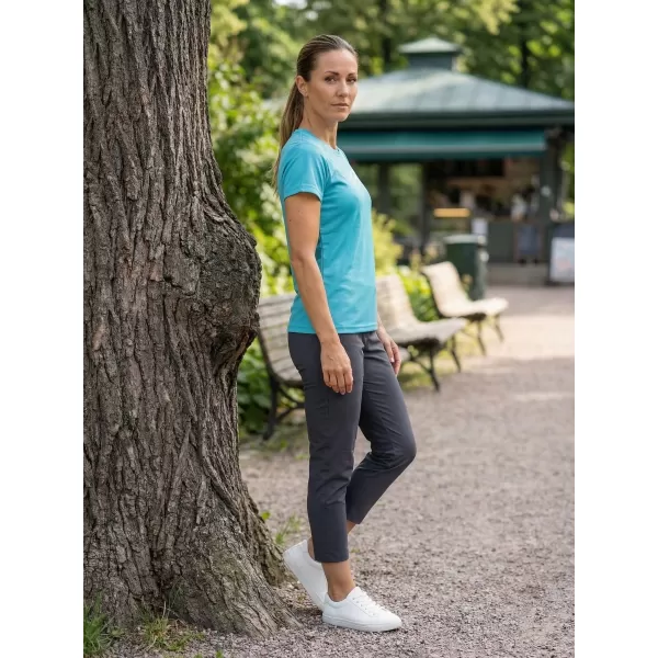  Dámské funkční triko ALTISPORT CARRYOVER ALW001140 TYRKYSOVÁ 