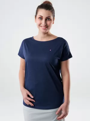 Ženska majica s kratkimi rokavi LOAP BRESIE MODRA