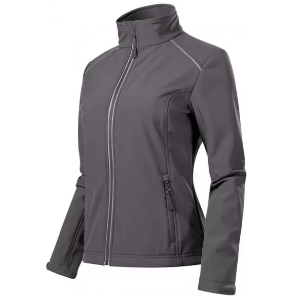  Ženska softshell jakna MALFINI VALLEY 537 JEKLENO SIVA 