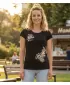 Dámské triko ALTISPORT CARRYOVER ALW016122 ČERNOZLATÁ