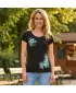 Dámské triko ALTISPORT CARRYOVER ALW016122 ČERNOMODRÁ