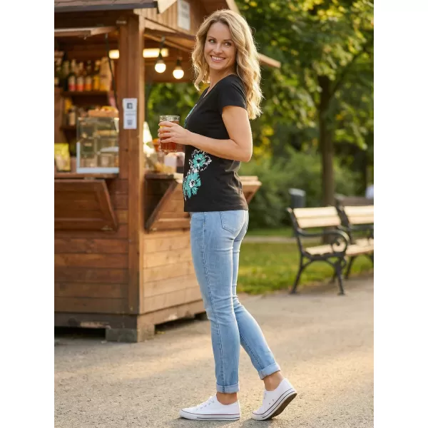  Dámské triko ALTISPORT CARRYOVER ALW016122 ČERNOMODRÁ 
