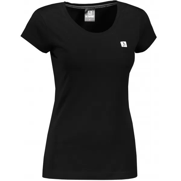 Dámské premium triko ALTISPORT CARRYOVER ALW065154 ČERNOBÍLÁ 