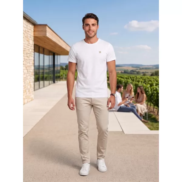  Pánské premium triko ALTISPORT CARRYOVER ALM065153 BÍLOZLATÁ 