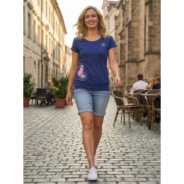  Ženska majica s kratkimi rokavi ALTISPORT ALW106120 KRALJEVSKO MODRA 