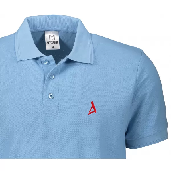  Moška premium majica z ovratnikom ALTISPORT ALM002203 MODRO NEBO 
