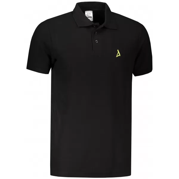  Moška premium majica z ovratnikom ALTISPORT ALM002203 ČRNA IN ZELENA 