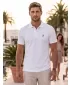 Moška premium majica z ovratnikom ALTISPORT ALM002203 BELA