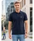 Moška premium majica z ovratnikom ALTISPORT ALM002203 MORNARSKO MODRA