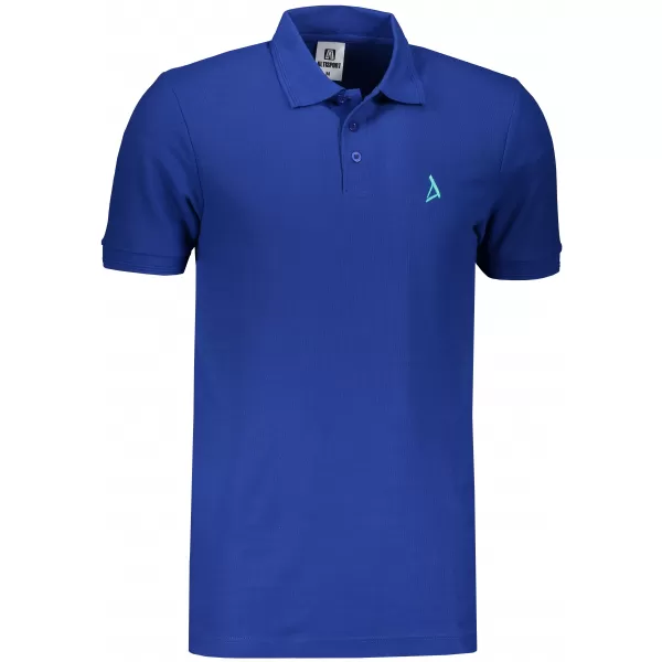  Moška premium majica z ovratnikom ALTISPORT ALM002203 KRALJEVSKO MODRA 