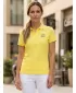 Ženska majica s kratkimi rokavi z ovratnikom ALTISPORT ALW056210 LIMONA