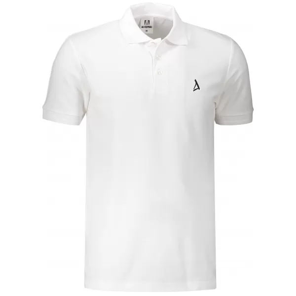  Moška premium majica z ovratnikom ALTISPORT ALM002203 BELA 