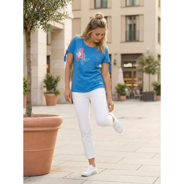  Ženska majica s kratkimi rokavi ALTISPORT ALW107AL2 MODRA 