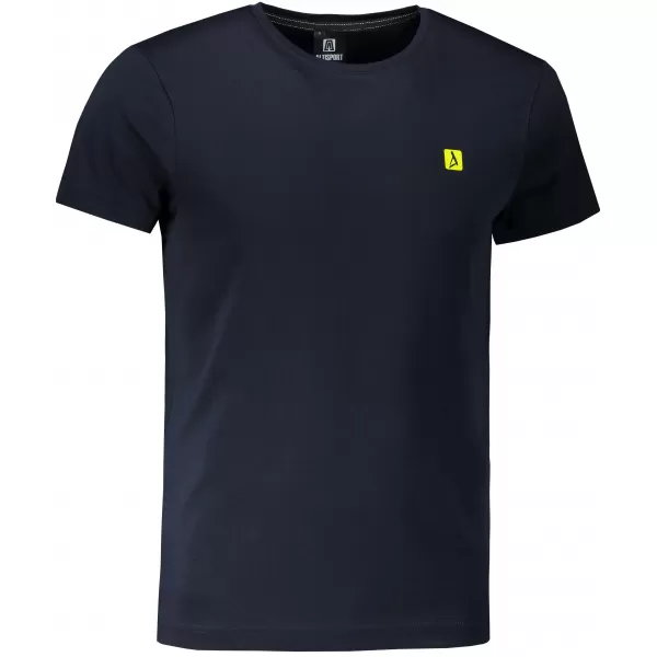  Pánské premium triko ALTISPORT CARRYOVER ALM065153 NÁMOŘNÍ MODRÁ/ZELENÁ 