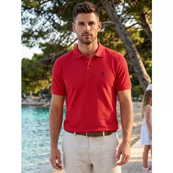  Moška premium majica z ovratnikom ALTISPORT ALM002203 RDEČA 