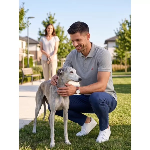  Moška premium majica z ovratnikom ALTISPORT ALM002203 TEMNO SIVI POUDARKI 