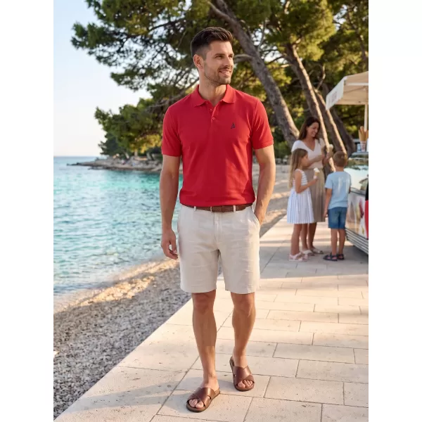  Moška premium majica z ovratnikom ALTISPORT ALM002203 RDEČA 