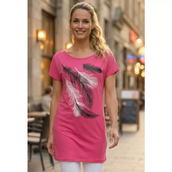  Dámské prodloužené triko ALTISPORT CARRYOVER ALW112123 PURPUROVÁ 