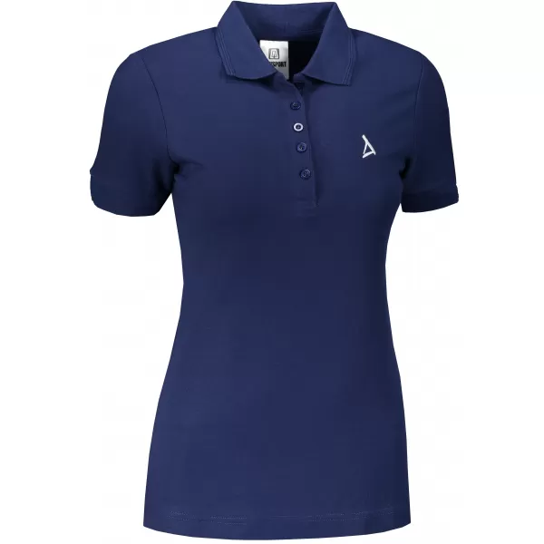  Ženska premium majica z ovratnikom ALTISPORT ALW002210 POLNOČNO MODRA 
