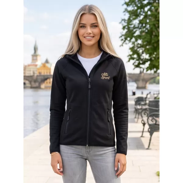  Ženski premium pulover ALTISPORT ALW056418 ČRNA 