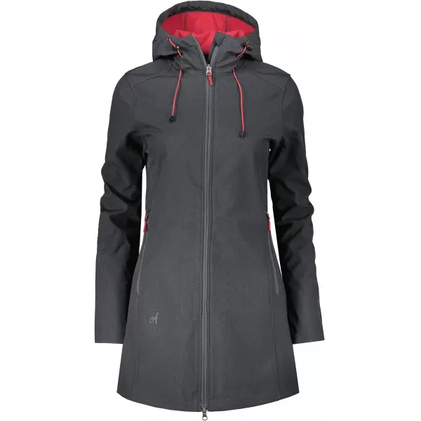  Ženski softshell plašč ALTISPORT DERAURA LCTU166 TEMNO SIVA 