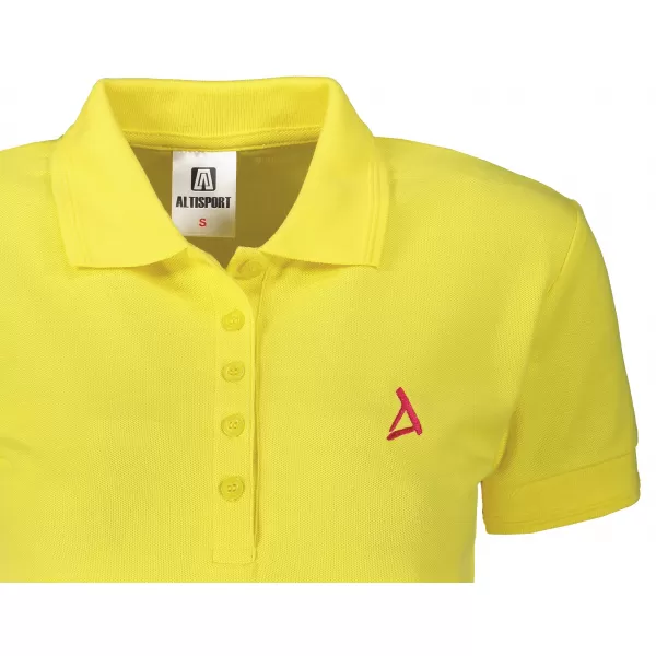  Ženska premium majica z ovratnikom ALTISPORT ALW002210 LIMONA 