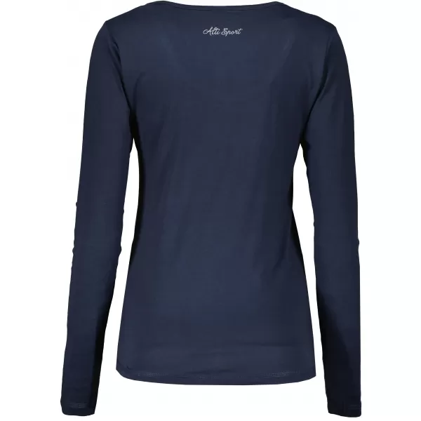  Ženska majica s kratkimi rokavi ALTISPORT KOLIA LTSU837 TEMNO MODRA/SIVA 