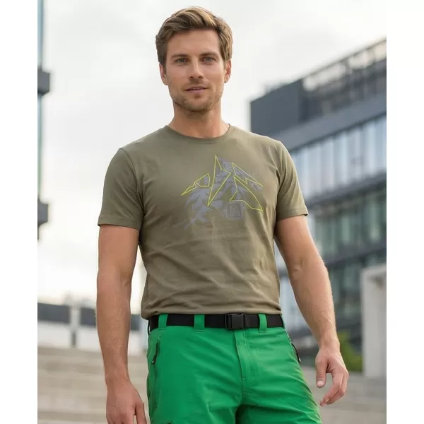  Pánské triko ALTISPORT CARRYOVER ALM115129 KHAKI 