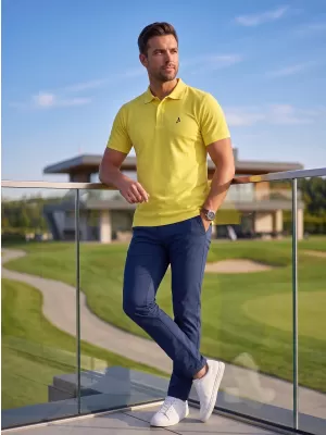 Moška premium majica z ovratnikom ALTISPORT ALM002203 LIMONA