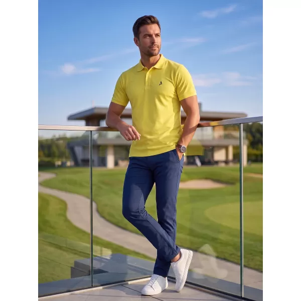  Moška premium majica z ovratnikom ALTISPORT ALM002203 LIMONA 