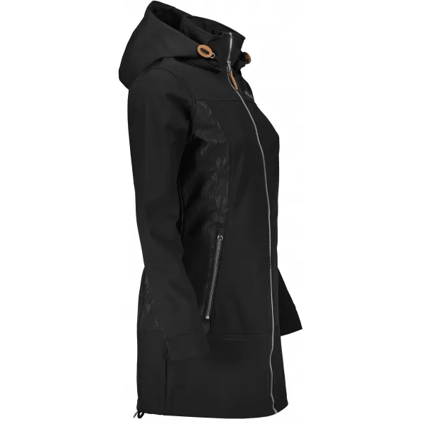  Ženski softshell plašč ALTISPORT GYMA LCTU163 ČRNA 
