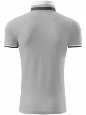 Moška majica s kratkimi rokavi z ovratnikom MALFINI PREMIUM COLLAR UP 256 SREBRNO SIVA