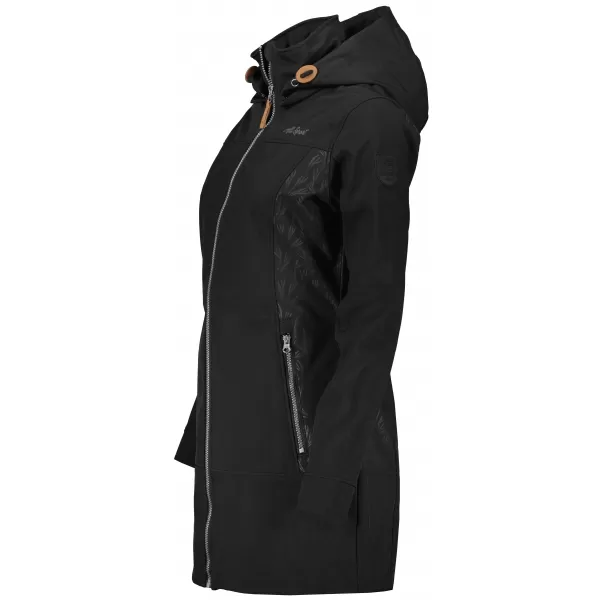  Ženski softshell plašč ALTISPORT GYMA LCTU163 ČRNA 
